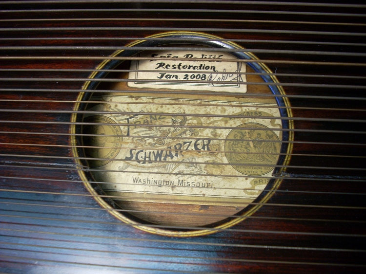 Schwarzer maker's label with Sasha's repair label.