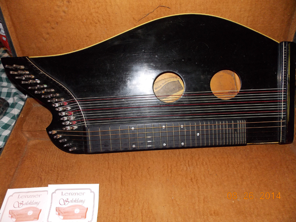 The Echo Zither, <br />Manufactured in Brooklyn NY